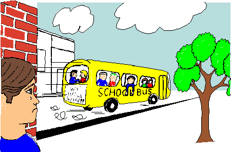 PICTURE OF DEAN AND THE BUS